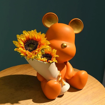 BloomBear – Oso Decorativo con Flores