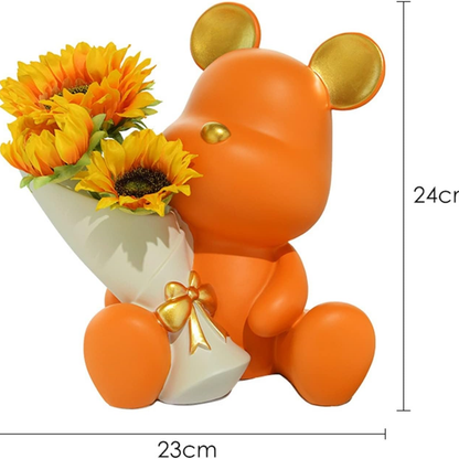 BloomBear – Oso Decorativo con Flores