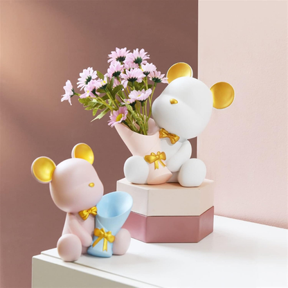 BloomBear – Oso Decorativo con Flores
